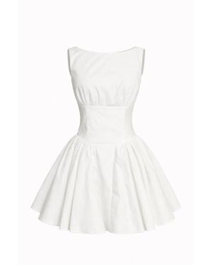 CLOEYS Kleedjes ,Wit ,Katoen Corset Jurk