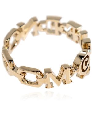 McQueen Accessoires ,Geel ,Ring Met Logo - Metallic