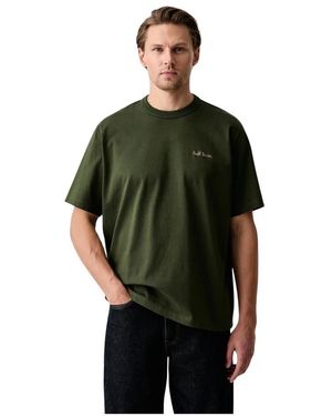 Paul Smith Tops ,Groen ,Katoen Oversized Katoenen T-Shirt