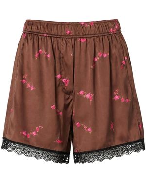 Ganni Casual Shorts - Rosso