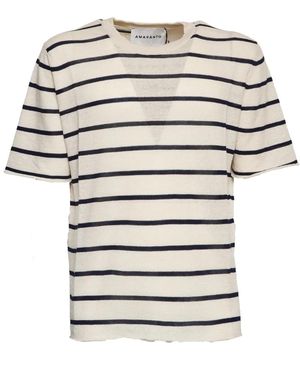 Amaranto Round-Neck Knitwear - White