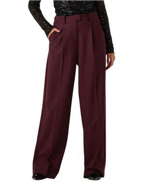 Modström Broeken ,Rood ,Leer Ripleymd Pants - Paars