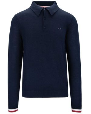 Sun 68 Round-Neck Knitwear - Blue
