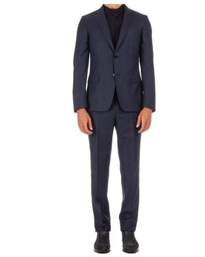 ZEGNA Single Breasted Suits - Blue