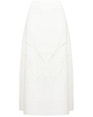 Chloé Rokken ,Wit ,Katoen Witte Midi Rok
