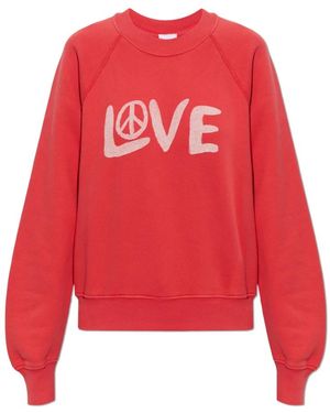 RE/DONE Hoodies & Sweatvesten ,Rood ,Sweatshirts