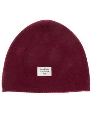 Acne Studios Accessoires ,Rood ,Wol Cashmere Beanie