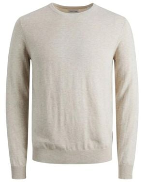 Jack & Jones Beiges Baumwoll T-Shirt Frühling/Sommer Kollektion - Grau