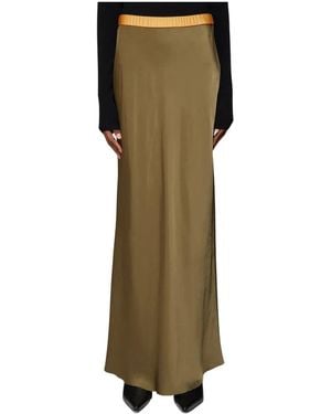 Helmut Lang Maxi Skirts - Verde