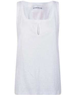 Victoria Beckham Sleeveless Tops - Blanco