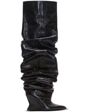 Balmain Over-Knee Boots - Black