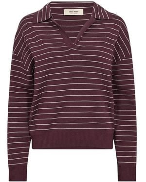Mos Mosh V-Neck Knitwear - Violet