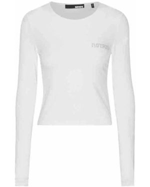 ROTATE BIRGER CHRISTENSEN Longsleeve logo-t-shirt - Weiß