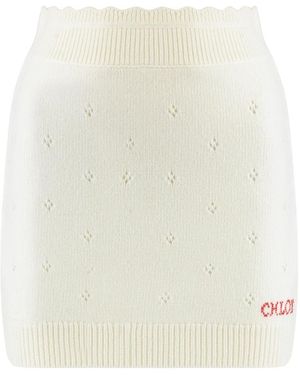 Chloé Short Skirts - Blanco