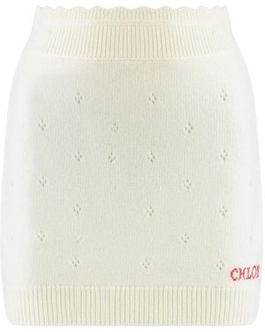 Chloé Short Skirts - Blanco