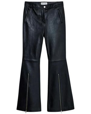 Stand Studio Leather Trousers - Blue