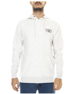 Vans Hoodies & Sweatvesten ,Grijs ,Katoen Pullover Hoodie - Wit