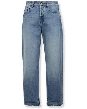 Jacquemus Jeans ,Blauw ,Katoen Le De-Nîmes Droit