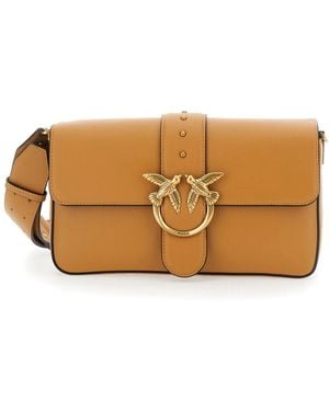 Pinko Love One Classic Braune Handtasche