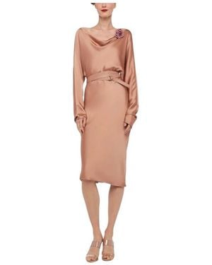 Norma Kamali Midi Dresses - Brown