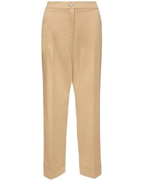 Elena Miro Cropped Pants - Natural