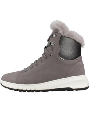 Geox Lace-Up Boots - Grigio