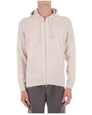 Eleventy Kapuzenpullover Mit Durchgehendem Reißverschluss - Natur