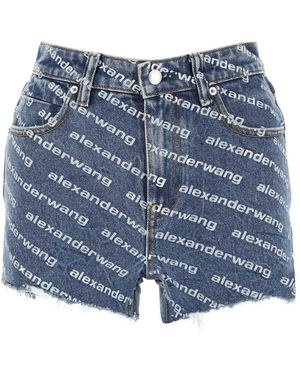 T By Alexander Wang Denim Shorts - Blue