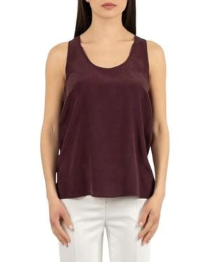 Pinko Sleeveless Tops - Purple
