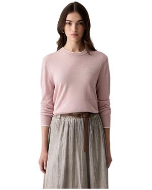 KARL LAGERFELD Round-Neck Knitwear - Marron