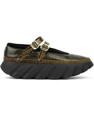4Ccccees Schoenen ,Groen ,Leer Tura Ballet - Zwart
