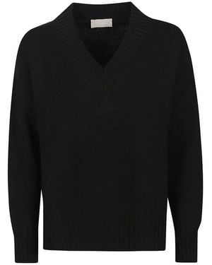 Drumohr V-Neck Knitwear - Black