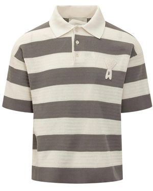 Ami Paris Polo Shirts - Grey