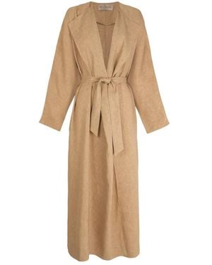 Cortana Belted Coats - Natural