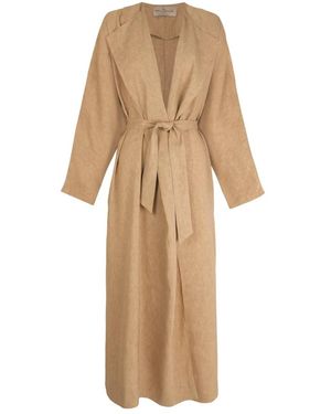 Cortana Belted Coats - Natural