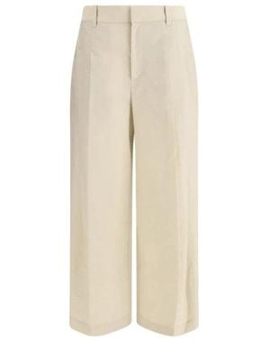 Brunello Cucinelli Wide Trousers - Natural