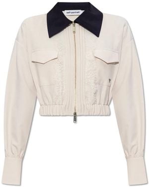 Self-Portrait Light Jackets - Bianco