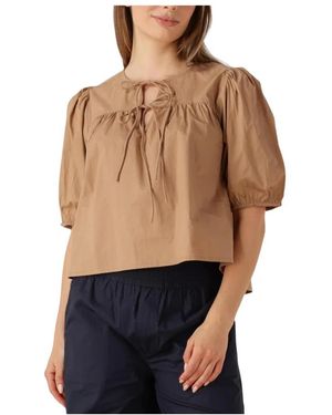 RUBY TUESDAY Overhemden ,Bruin ,Ibene Blouse Charm - Blauw