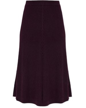 Victoria Beckham Midi Skirts - Purple