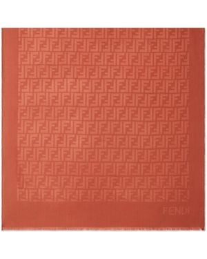 Fendi Accessoires ,Rood ,Ff Stole - Oranje