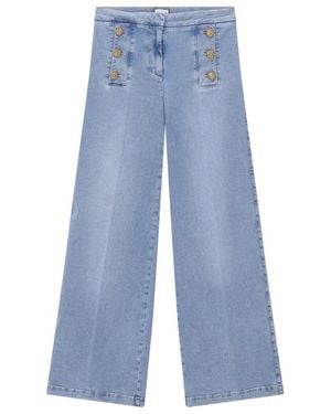 Seductive Wide Jeans - Bleu