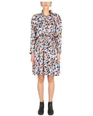 KENZO Blurred Flowers Dress - Wit
