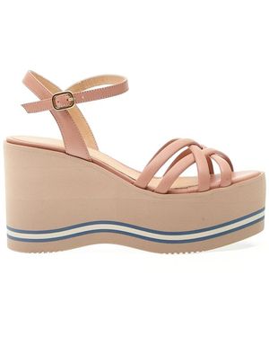 Paloma Barceló Wedges - Rosa