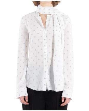 Acne Studios Monochromes Polyestershirt - Weiß