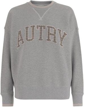 Autry Round-Neck Knitwear - Gris