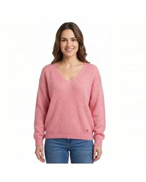 Amélie & Amélie V-Neck Knitwear - Pink