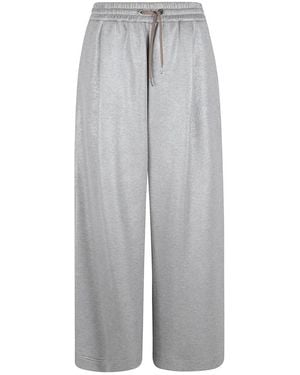 Brunello Cucinelli Wide Trousers - Grey