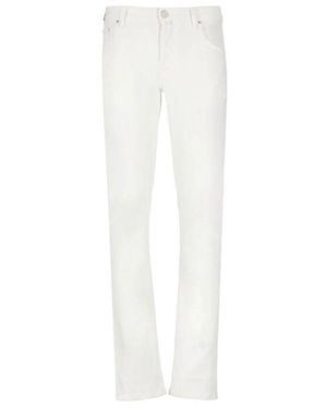 Jacob Cohen Weiße slim fit nick jeans