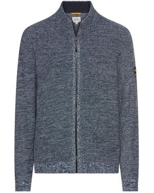Camel Active Weicher Baumwollmix-Cardigan - Blau