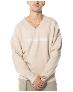 Nike V-Neck Knitwear - Naturel